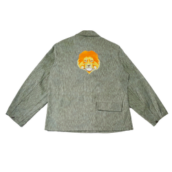 Lion Embroidered Canvas Jacket (S/M)