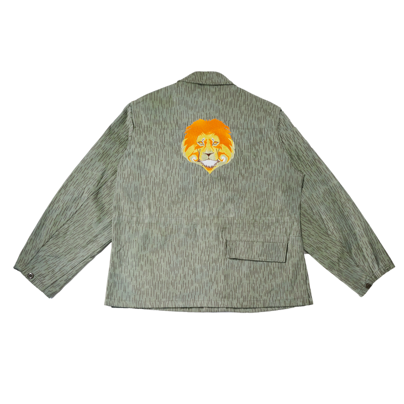 Lion Embroidered Canvas Jacket (S/M)