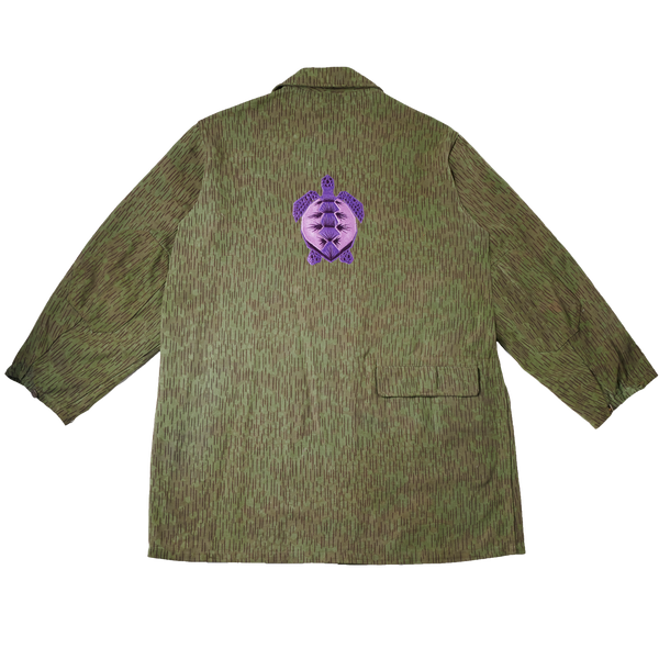 Sea Turtle Embroidered Canvas Jacket (L/XL)
