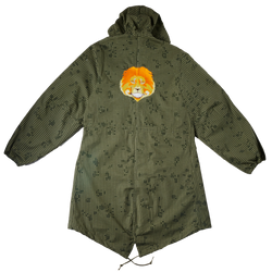 Lion Embroidered Parka Jacket (S/M)