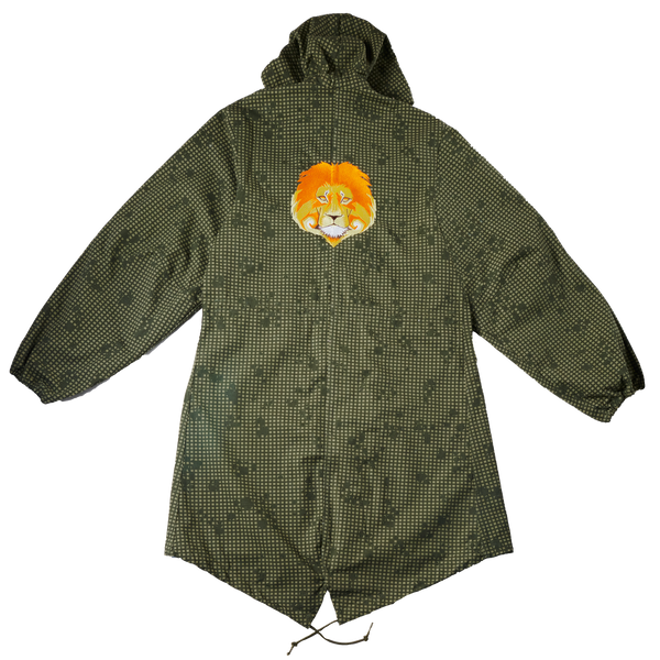 Lion Embroidered Parka Jacket (S/M)